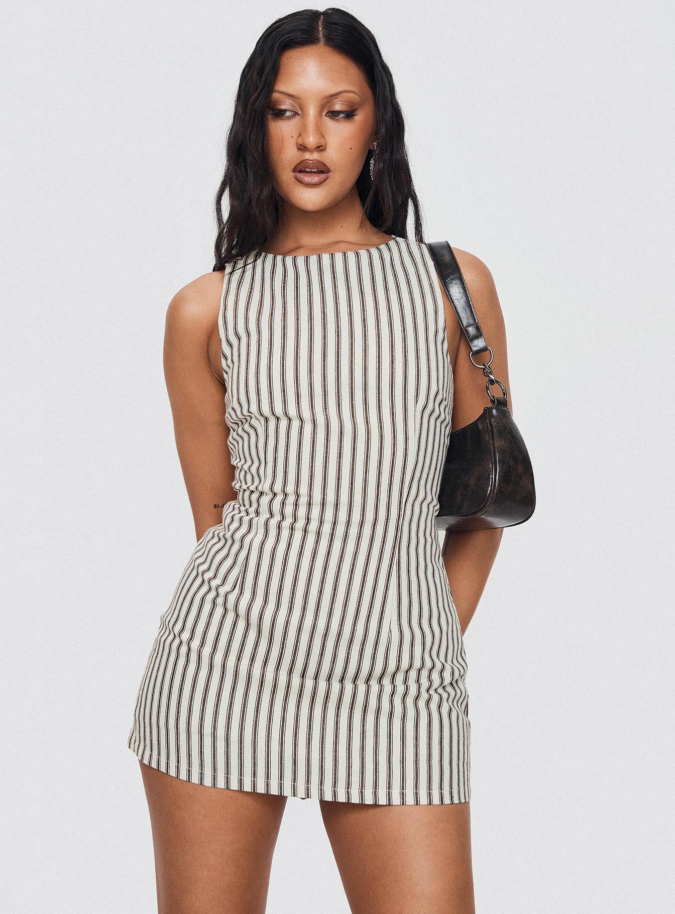 Yumiko | Striped Mini Dress