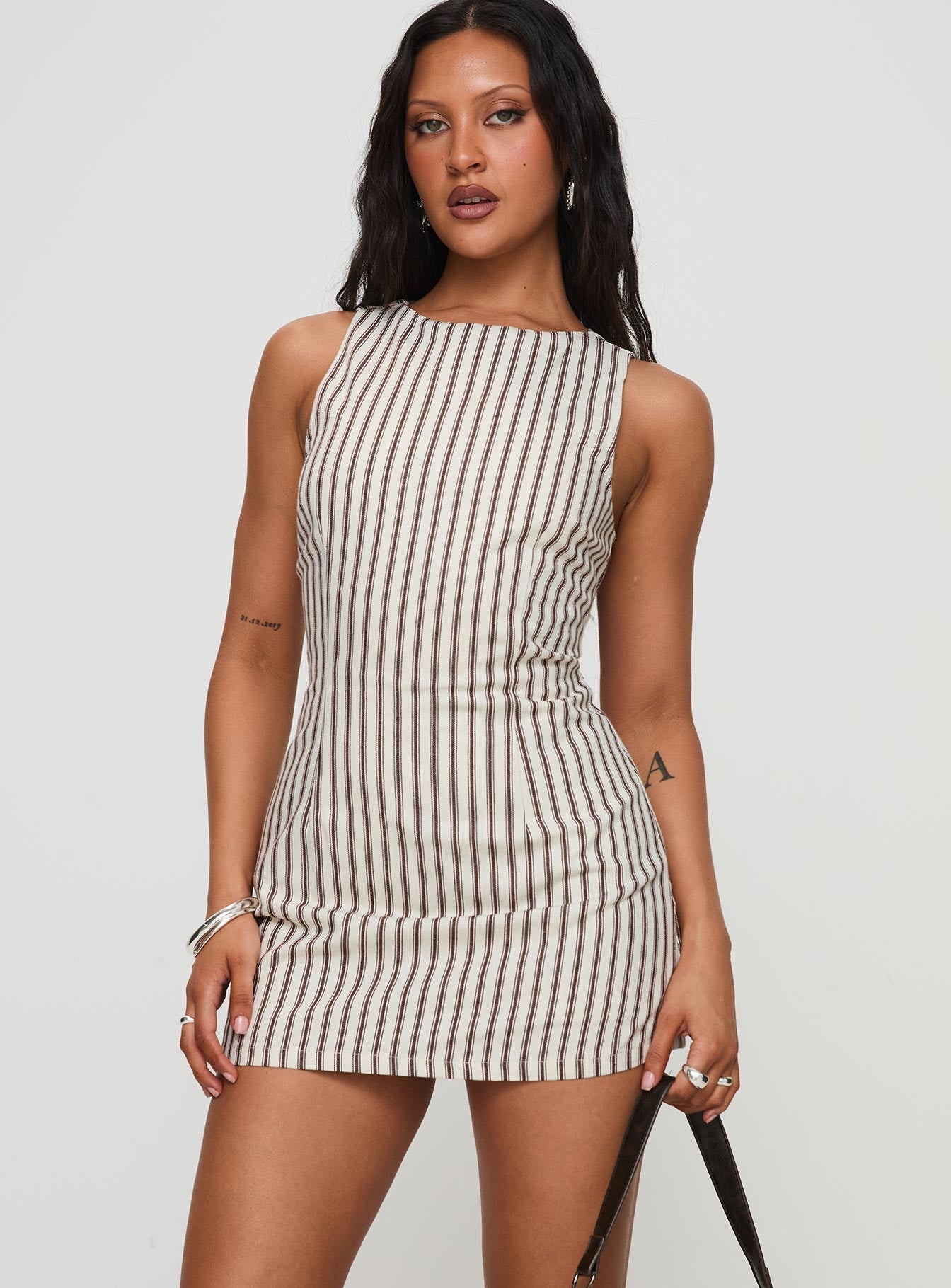 Yumiko | Striped Mini Dress