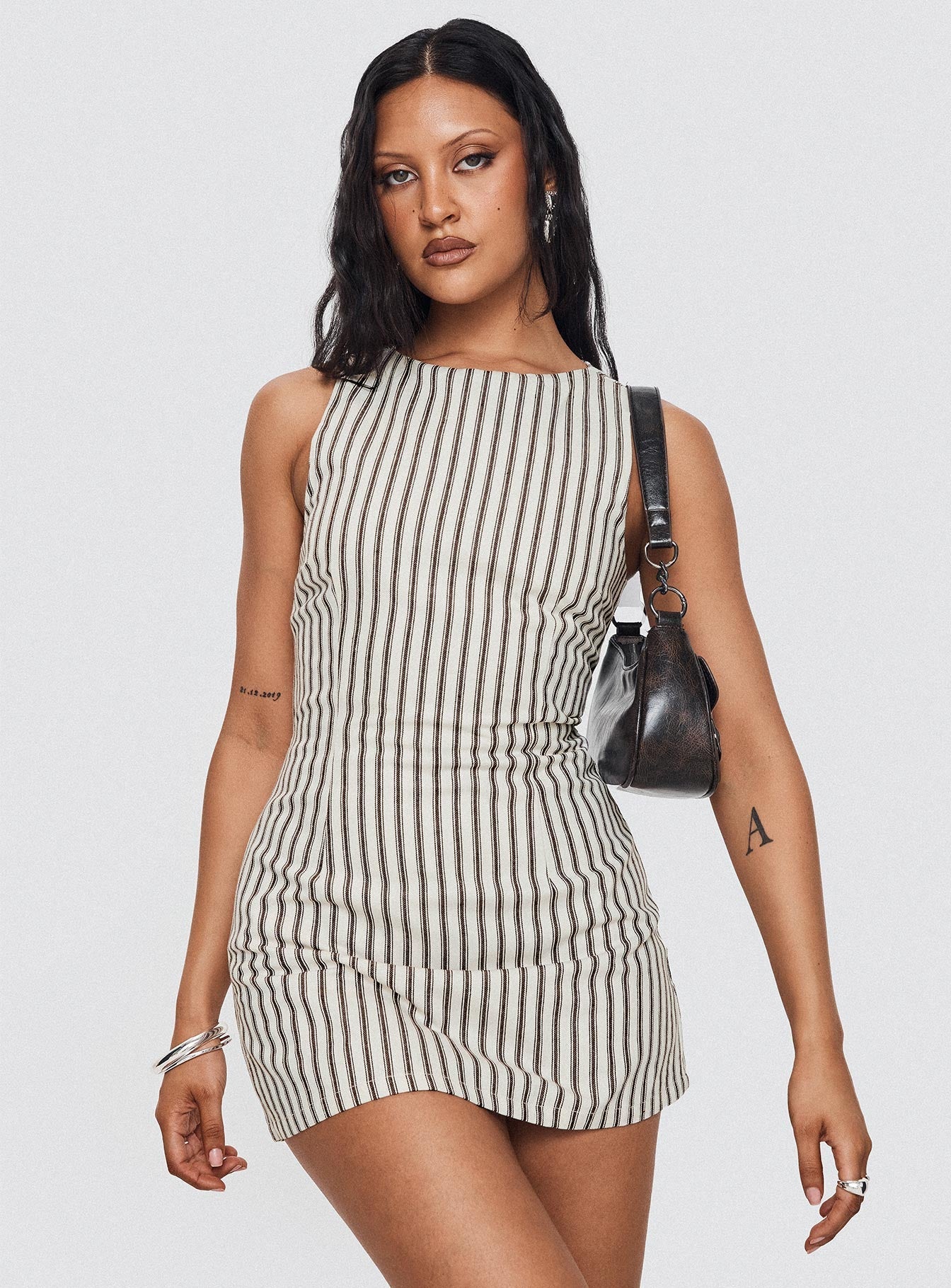 Yumiko | Striped Mini Dress