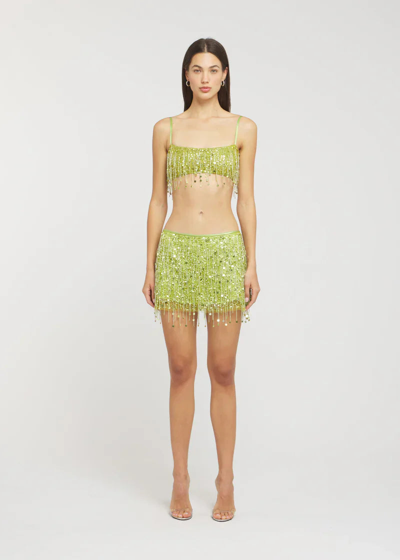 Mira | Sequin Fringe Skirt (Get the top for FREE!)