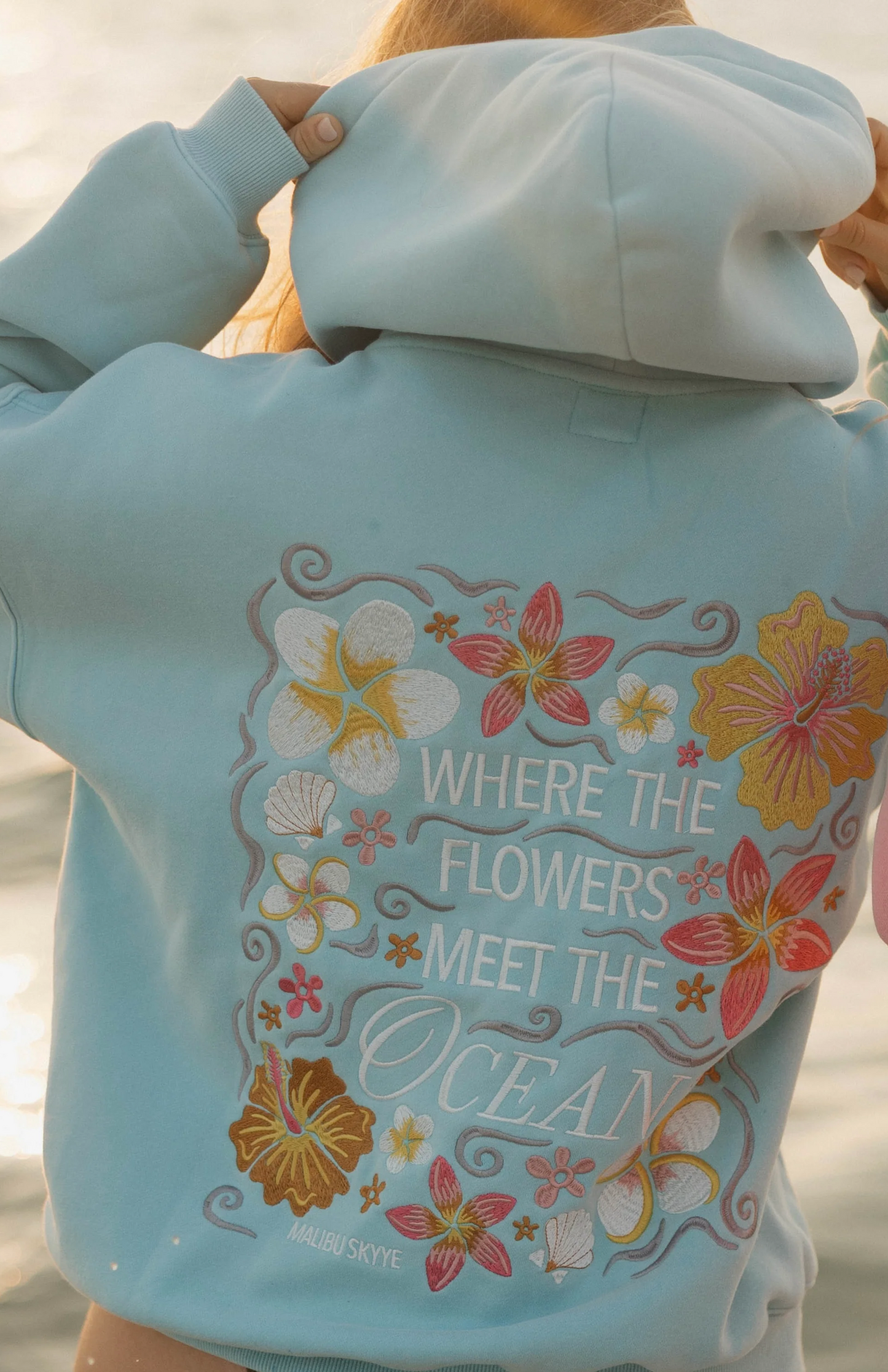 Coastline | Floral Hoodie