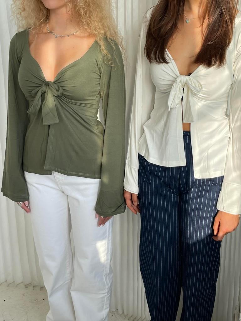 Arla | Tie Front Top