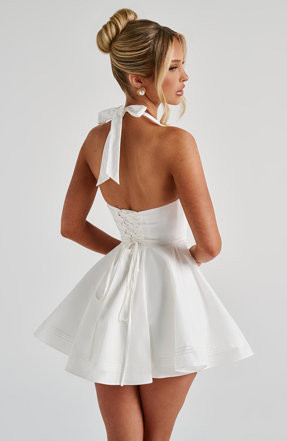 Doris | Ivory Mini Dress
