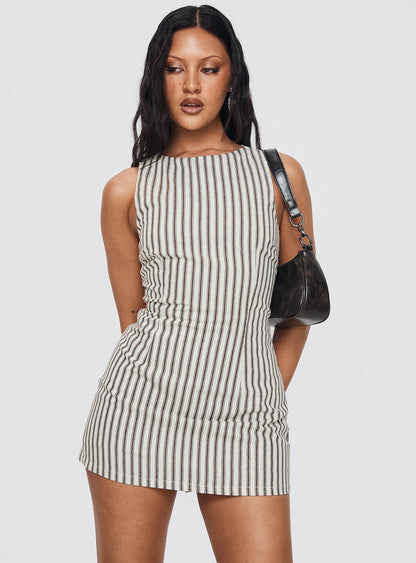 Yumiko | Striped Mini Dress
