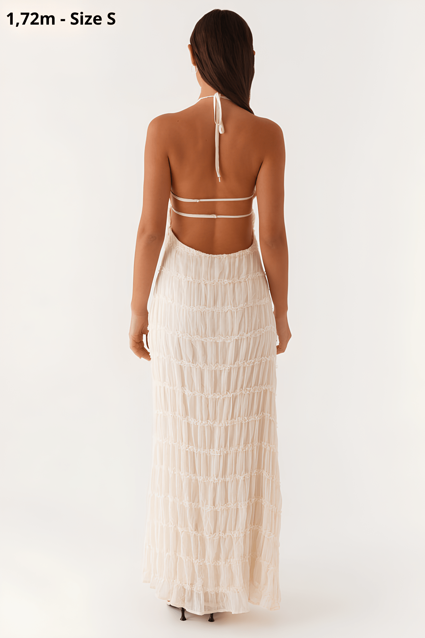 Aullie | Textured Halter Maxi Dress