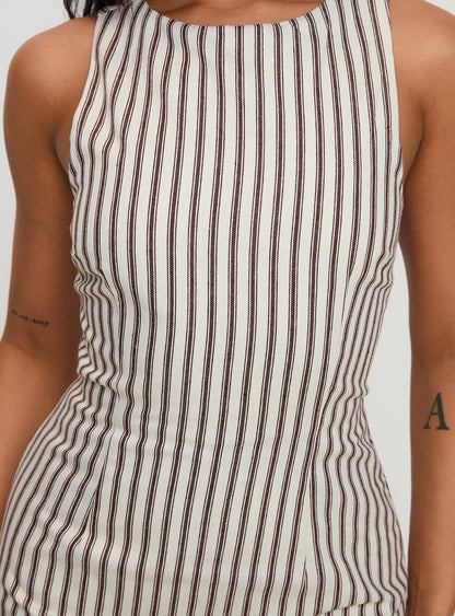 Yumiko | Striped Mini Dress