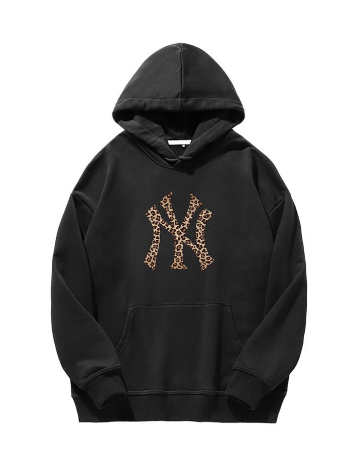 NY LEOPARD PRINT HOODIE