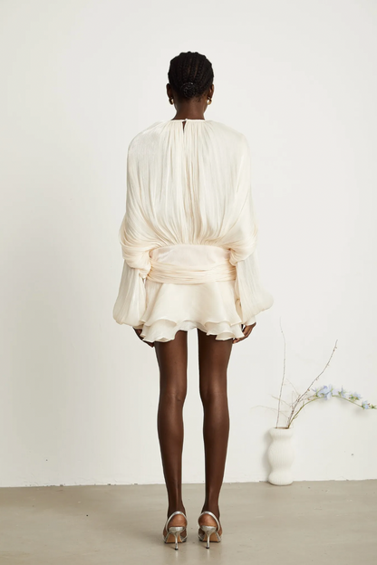 Marcelline | Pleated Ruffled Dress